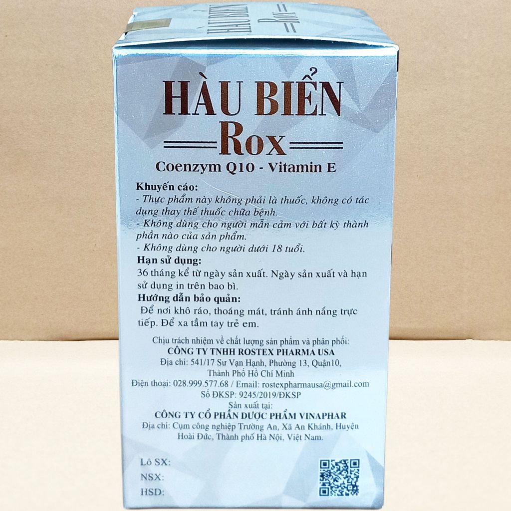 Combo 2 Hộp Hàu Biển Rox Trắng - Rostex - Vinaphar - Vitamin Chữa Lành