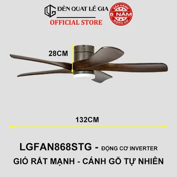 [CÁNH GỖ THẬT] Quạt trần cánh gỗ nguyên khối | Quạt trần phong cách INDOCHINE STYLE | Quạt Trần Đẹp