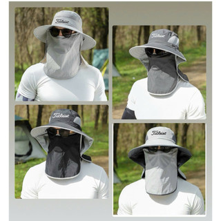 Mũ  vành chơi Golf chống nắng có khăn che mặt và sau gáy tách rời dễ sử dụng