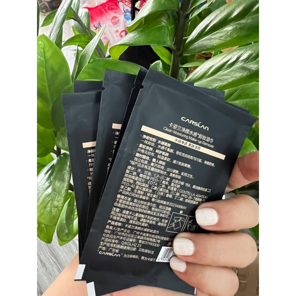 CARSLAN Khăn Tẩy Trang Carslan 2in1 Làm Sạch Tốt, Dưỡng Ẩm Da Tiện Lợi 100% Lành Tính | NHÍM HOUSE