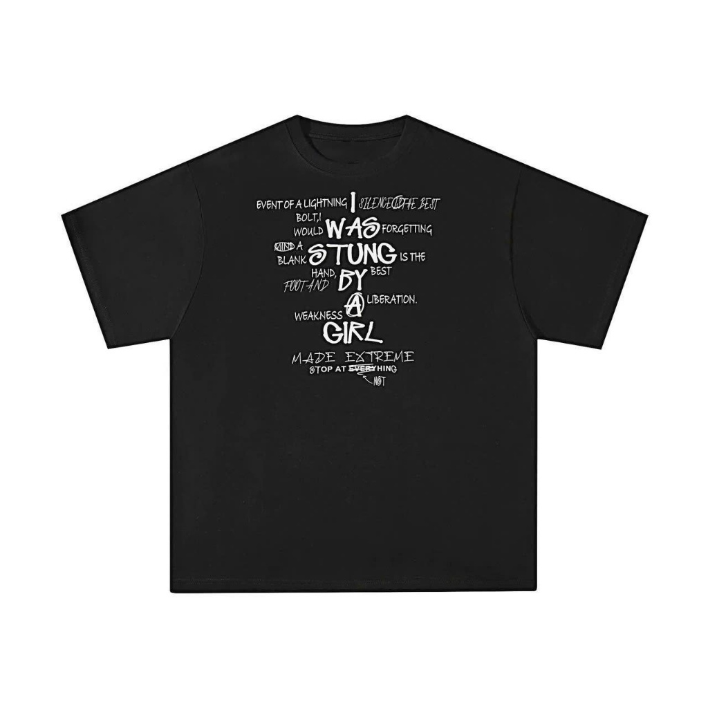 Áo thun Stee Cổ tròn I WAS STUNG BY Localbrand ICVCVNI Unisex Cotton