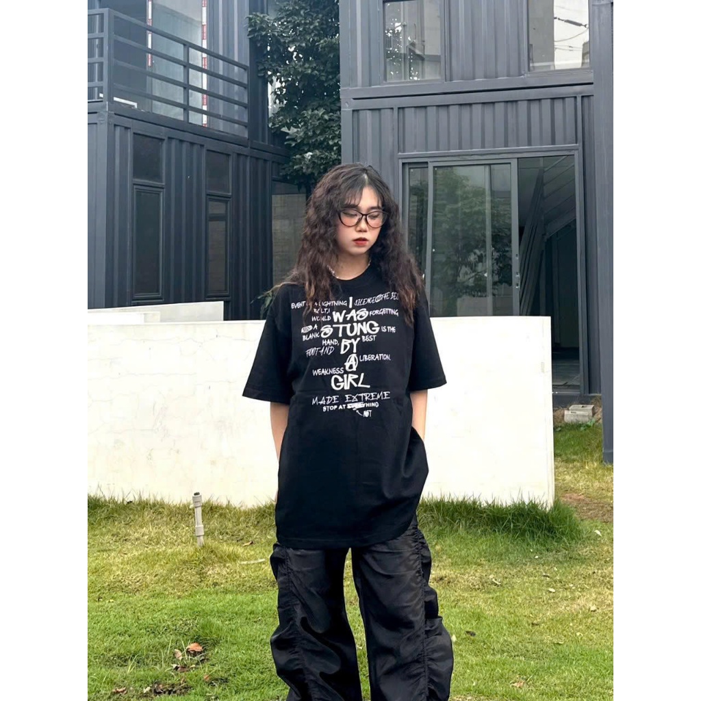 Áo thun Stee Cổ tròn I WAS STUNG BY Localbrand ICVCVNI Unisex Cotton