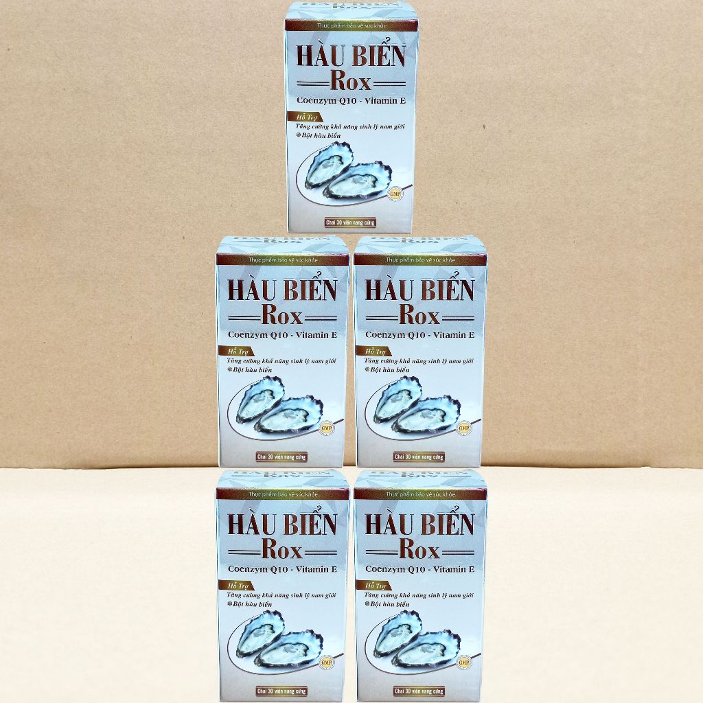 Combo 5 Hộp Hàu Biển Rox Trắng - Rostex - Vinaphar - Vitamin Chữa Lành