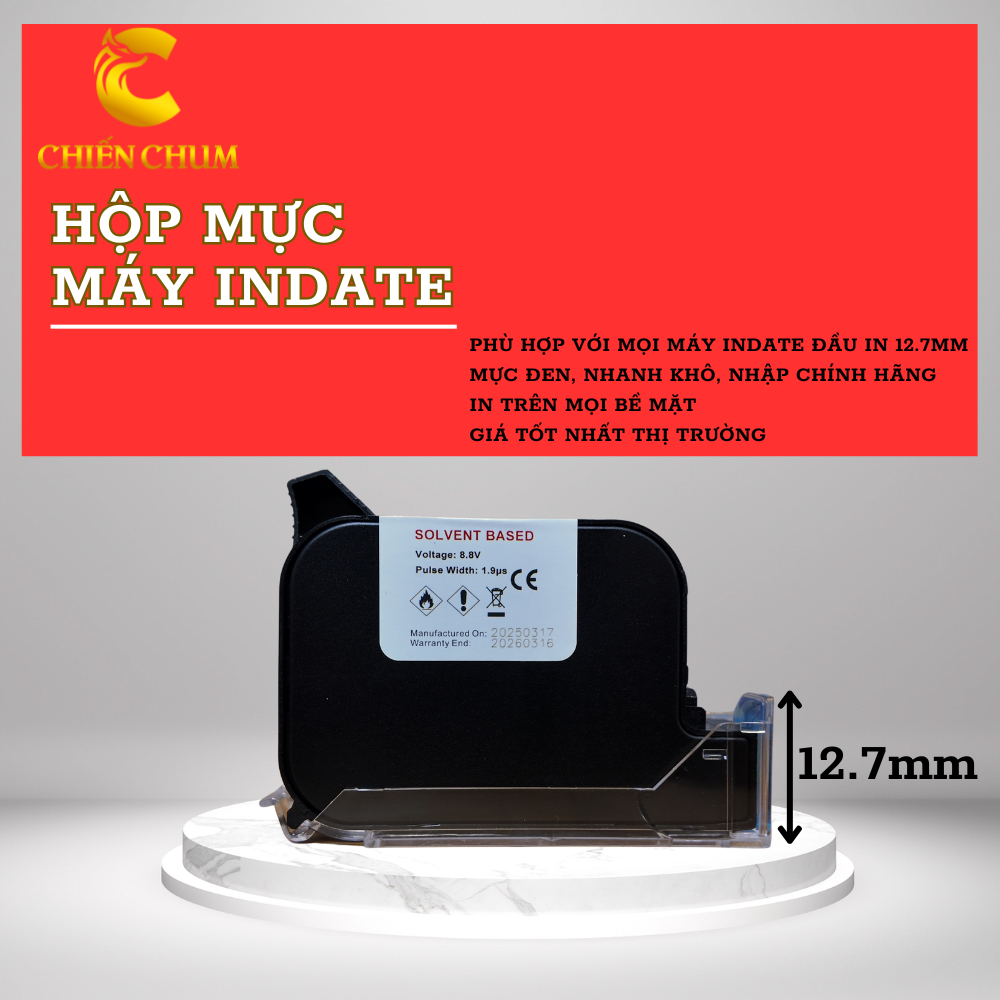 Mực Máy In Date Cầm Tay Mini Printer, Mực In Date Cho Máy In Mini Loại ...
