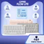 Bàn phím cơ Lofree Flow Lite - Bàn phím không dây bluetooth mỏng nhẹ, 3 chế độ kết nối, Led đơn, Âm ít ồn