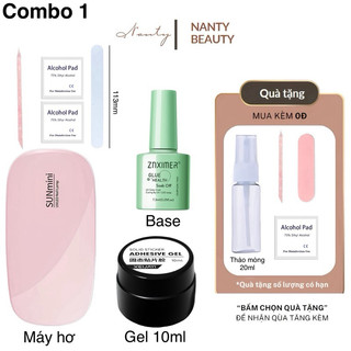 NANTY Bộ dụng cụ gắn nailbox chắc chắn gel máy hơ nước tháo gel gắn nailbox siêu bền Gel Máy Hơ