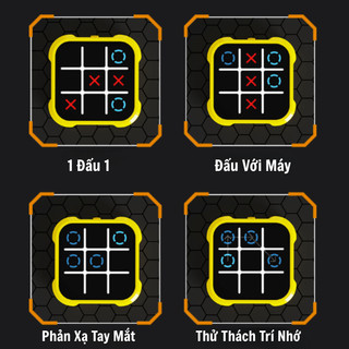 Máy Chơi Game 3in1 XO Tic-Tac-Toe Nhiều Cấp Độ Chơi Có Hiệu Ứng Âm Thanh Sôi Động Chất Liệu Nhựa ABS An Toàn Cho Bé