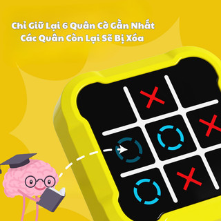 Máy Chơi Game 3in1 XO Tic-Tac-Toe Nhiều Cấp Độ Chơi Có Hiệu Ứng Âm Thanh Sôi Động Chất Liệu Nhựa ABS An Toàn Cho Bé
