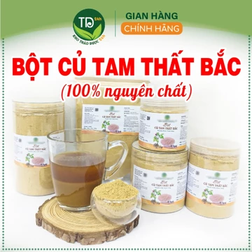 Bột củ tam thất Bắc nguyên chất 100%, chính hãng, hoạt huyết, ổn định hệ tuần hoàn và tim mạch, ngăn ngừa lão hóa