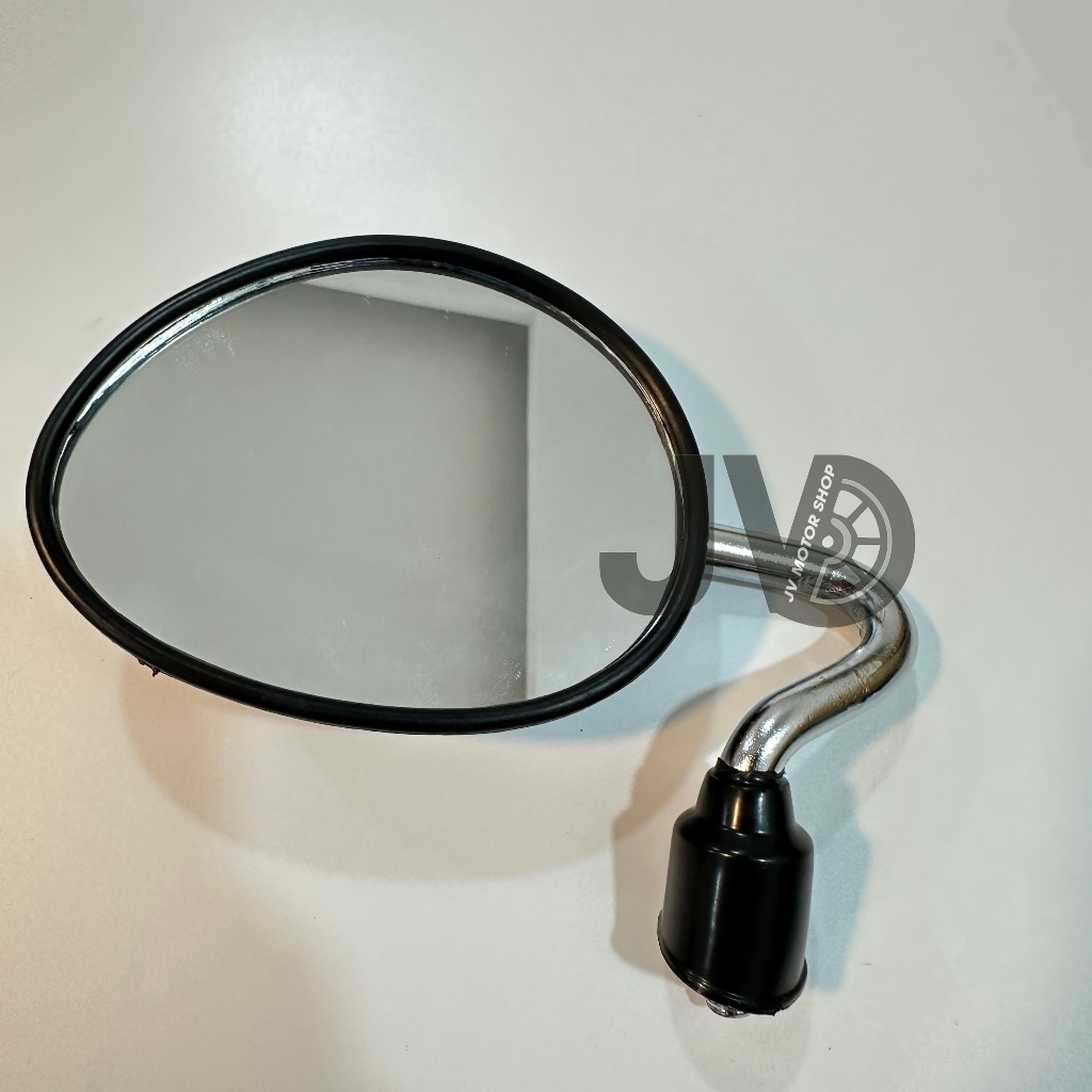 Gương chiếu hậu giọt nước - chân cong xi Inox, 10li ren thuận, gắn mọi dòng xe, dễ lắp đặt