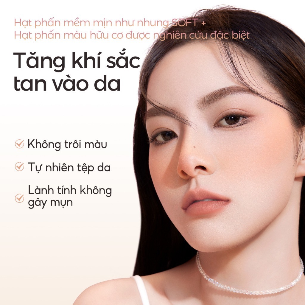 CARSLAN Phấn má hồng Phấn đa năng Trang Điểm 3 màu chất mịn lỳ lâu trôi 10.5g | NHÍM HOUSE