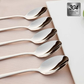 Combo 5 Chiếc Thìa INOX 304 (Muỗng) Size 18.5 cm Đẹp Sang Xịn Mịn Không Vết Xước Muỗng Ăn Cơm-Phở