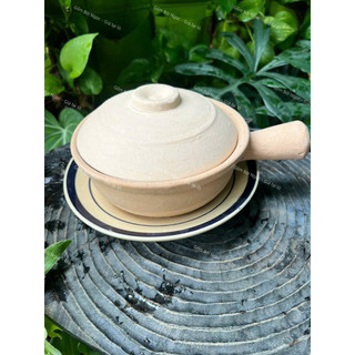 Nồi Đất Tay Cầm - Tráng Men Lòng - Size 17cm/19cm/24cm - Có Quai/Nắp Đậy - Nấu Lẩu - Kho Cá - Cơm Thố - Gốm Đất Nung