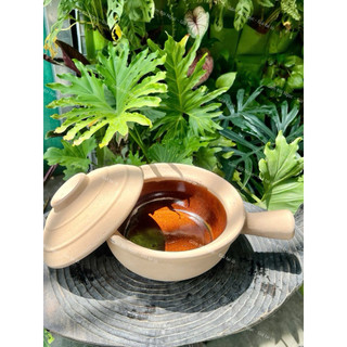 Nồi Đất Tay Cầm - Tráng Men Lòng - Size 17cm/19cm/24cm - Có Quai/Nắp Đậy - Nấu Lẩu - Kho Cá - Cơm Thố - Gốm Đất Nung
