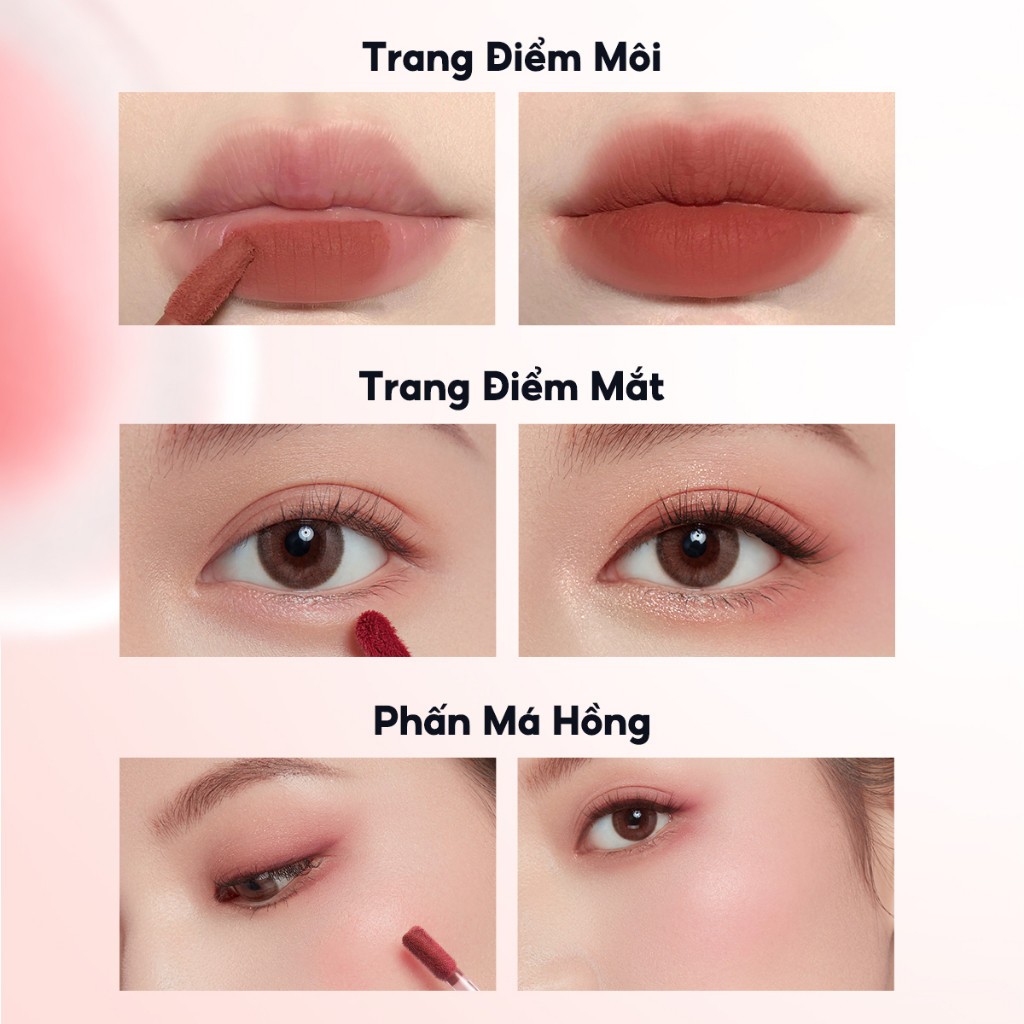 CARSLAN Son kem lỳ son bùn mochi Mistiness lì mờ xốp nhẹ trên môi 2.5g | NHÍM HOUSE
