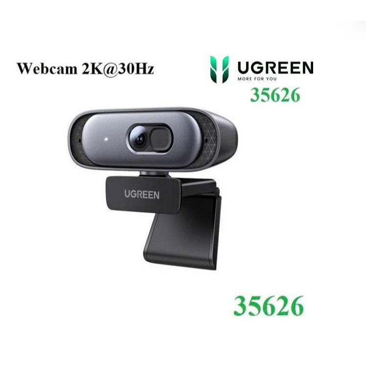 Webcam Ugreen 35626 CM778 15728 Cao Cấp Tự động lấy nét 2K@30Hz, Full HD 1080p/60fps | BigBuy360 - bigbuy360.vn