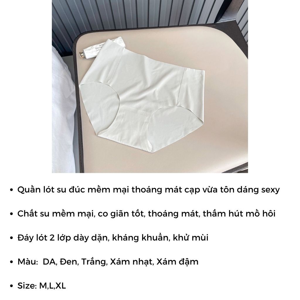 SET 5 Quần lót su nữ mềm mại thoáng khí cạp vừa ôm mông gợi cảm sexy  kiểu dáng basic LANIXA L059