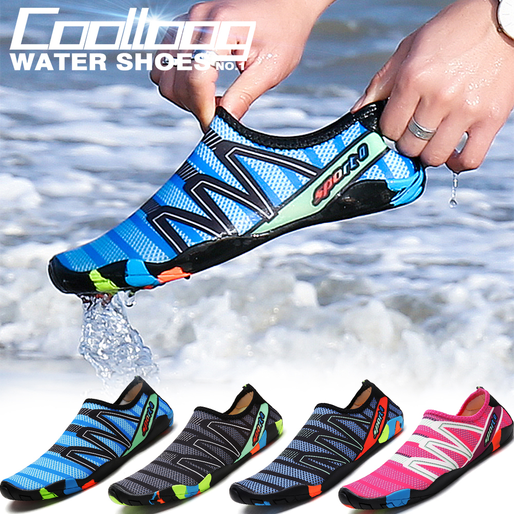 COOLLOOG Kích thước Giày đi bộ Cặp đôi Giày biển Bãi biển Giày thể thao Giày chống trượt chống trượt