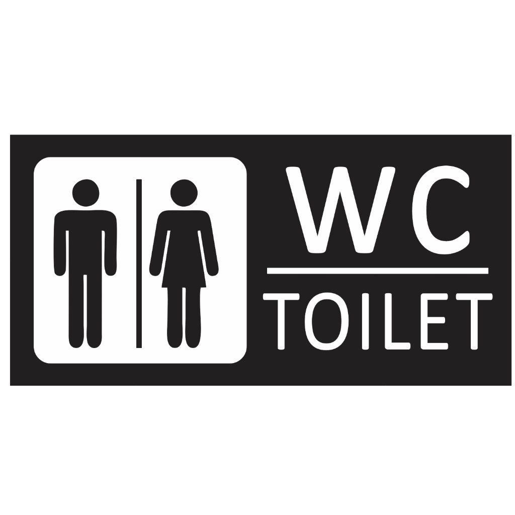 Bảng WC, Toilet Nam Nữ có đèn