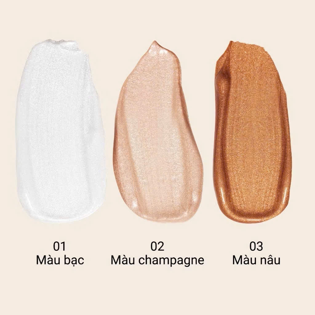 CARSLAN Kem highlight dạng lỏng Carslan 3D Bắt Sáng Glitter Shimmer Face 15g | NHÍM HOUSE