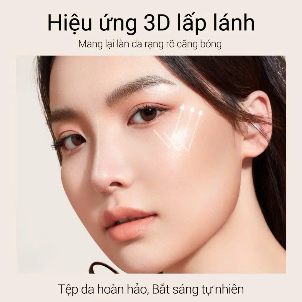 CARSLAN Kem highlight dạng lỏng Carslan 3D Bắt Sáng Glitter Shimmer Face 15g | NHÍM HOUSE