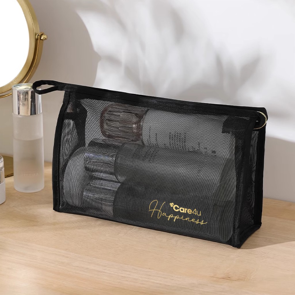 Set 2 Túi đựng mỹ phẩm cao cấp Care4u 21.5 x 8.5 x 14.5 cm