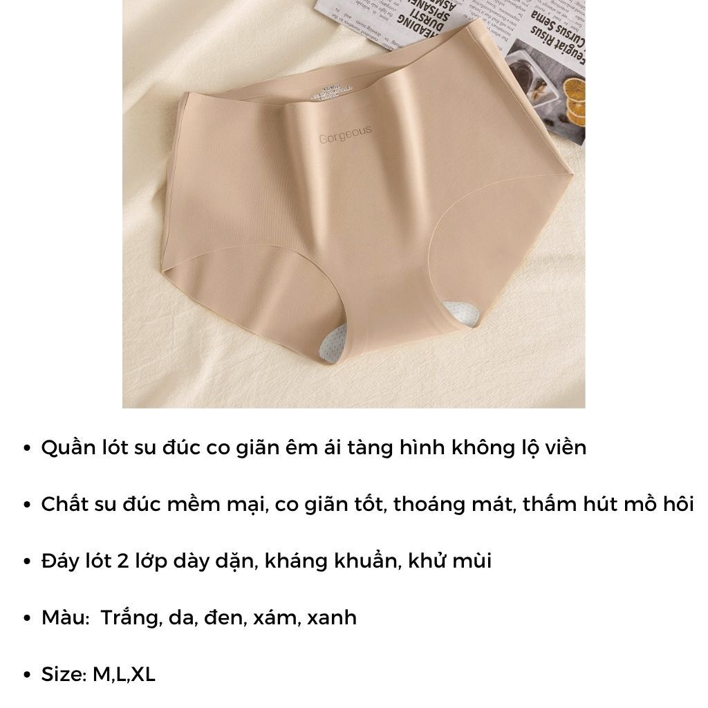 SET 3-5 Quần lót su đúc nữ dày dặn co giãn 4 chiều êm ái cạp vừa ôm mông sexy quyến rũ LANIXA L057