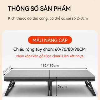 Giường gấp thông minh đơn giản và tiện lợi lớn với khung thép chắc chắn bán trực tiếp từ nhà máy