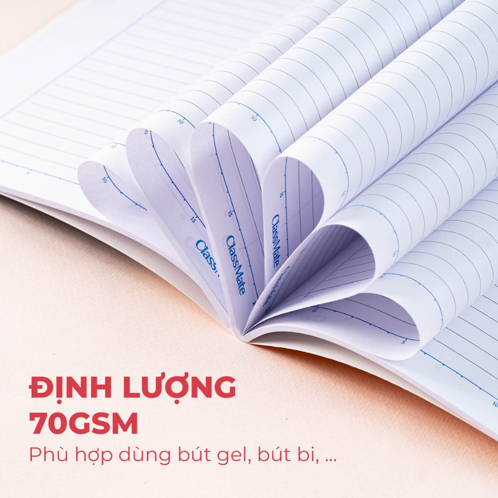 [Tặng Bút] Combo 5/10 Vở Kẻ Ngang Travel Note Classmate Bìa Chống Nước, Vở Viết 60-70gsm, B5, 80/120/200 Trang Ghi Chép