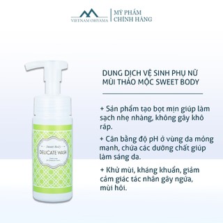 Dung dịch vệ sinh phụ nữ Sweet Body Delicate Wash