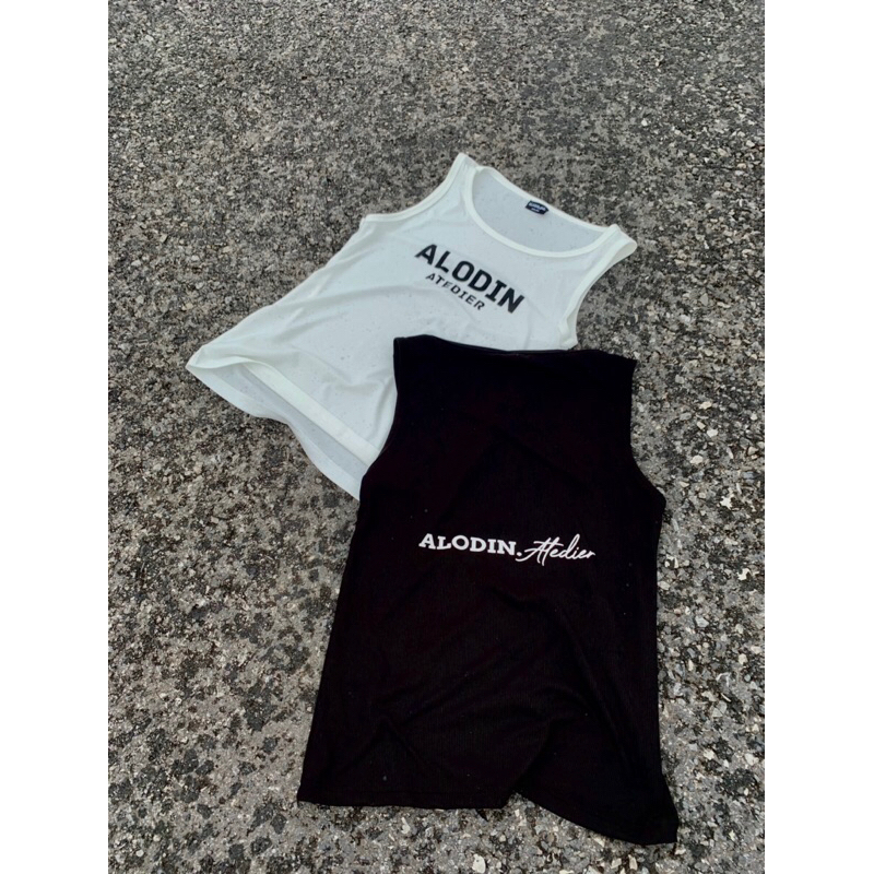 ALODIN.atedier | Áo 3 lỗ in kéo lụa vải tăm lạnh nam nữ