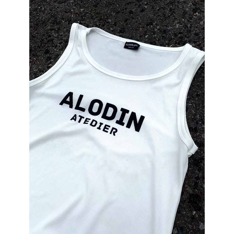 ALODIN.atedier | Áo 3 lỗ in kéo lụa vải tăm lạnh nam nữ