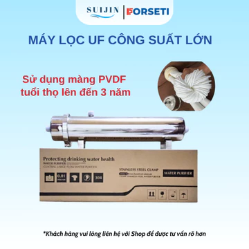 Máy Lọc Tổng UF Lõi lọc PVDF Công Suất Lớn Lọc Nước Sinh Hoạt, Lọc Nước Đầu Nguồn Chính Hãng