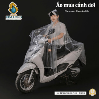 ÁO MƯA CÁNH DƠI TRONG SUỐT  - CÓ KHẨU TRANG - THỜI TRANG
