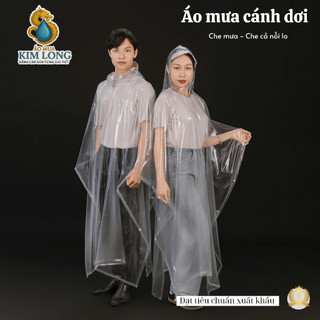 ÁO MƯA CÁNH DƠI TRONG SUỐT  - CÓ KHẨU TRANG - THỜI TRANG