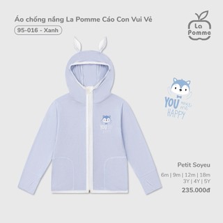 La pomme SS2025 Áo chống nắng La Pomme Cáo Con Vui Vẻ - cho bé T7.1