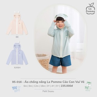 La pomme SS2025 Áo chống nắng La Pomme Cáo Con Vui Vẻ - cho bé T7.1