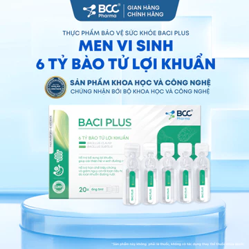 TPBVSK Men vi sinh BaciPlus 6 tỷ lợi khuẩn hỗ trợ giảm nguy cơ rối loạn tiêu hóa do loạn khuẩn ruột