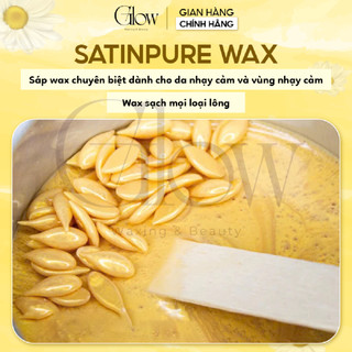 Sáp Wax SATINPURE Túi 500gr GLOWWAXING Chuyên Dùng Cho Da Nhạy Cảm Thích Hợp Wax Nách, Body