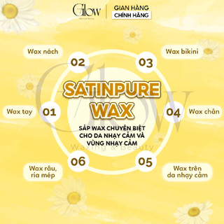 Sáp Wax SATINPURE Túi 500gr GLOWWAXING Chuyên Dùng Cho Da Nhạy Cảm Thích Hợp Wax Nách, Body