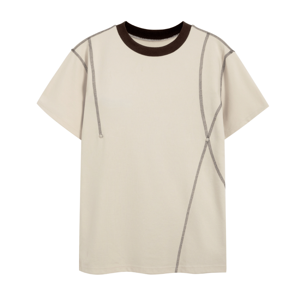 [NEW IN] Áo Thun Nam CHỈ NỔI Hàn Quốc vải Cotton, Thấm Hút Mồ Hôi, Mềm Mịn, Thoải Mái - SHINGHAI