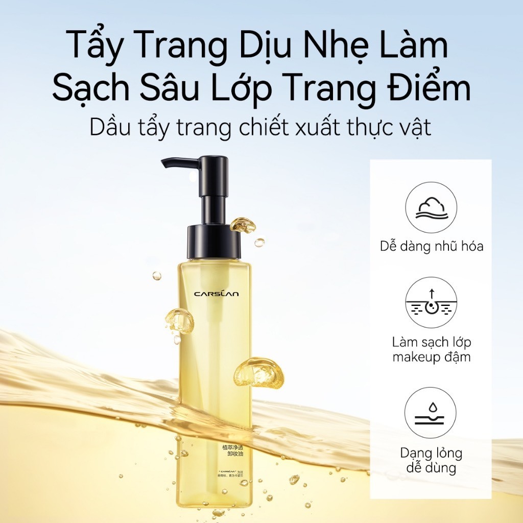 CARSLAN Dầu Tẩy Trang Carslan Chiết Xuất Thực Vật Làm Sạch Sâu | NHÍM HOUSE