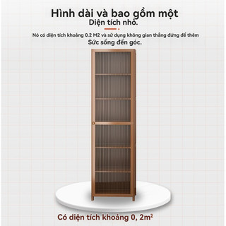 Kệ sách cửa kính Bếp Đa Năng để đồ Kệ Sách Đứng Tủ Kính Trong