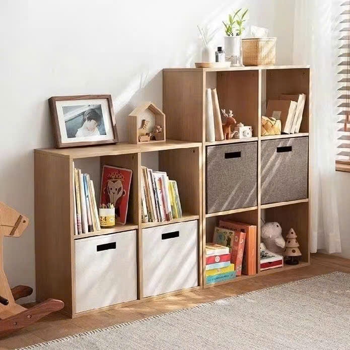 Kệ sách gỗ, kệ decor kệ tổ ong đa năng nhiều tầng lắp ghép tiện lợi chất liệu gỗ MDF bền đẹp