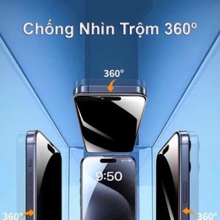 Kính IPHONE Chống Nhìn Trộm  4 CHIỀU 360 ĐỘ, KÈM KHUNG TỰ DÁN MAGICBOX 6D CUVER MA-189