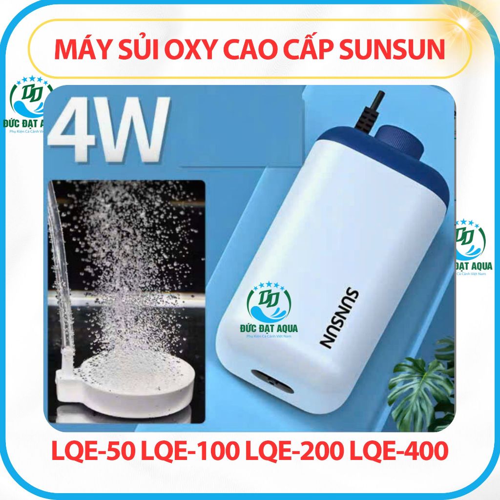 Máy sủi Oxy cao cấp bể cá Sunsun LQE siêu khoẻ, êm LQE-50 LQE-100 LQE-200 LQE-400 8