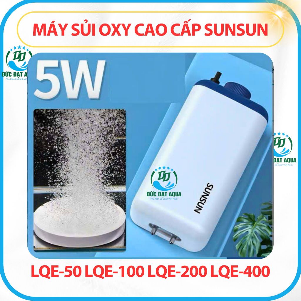 Máy sủi Oxy cao cấp bể cá Sunsun LQE siêu khoẻ, êm LQE-50 LQE-100 LQE-200 LQE-400 6