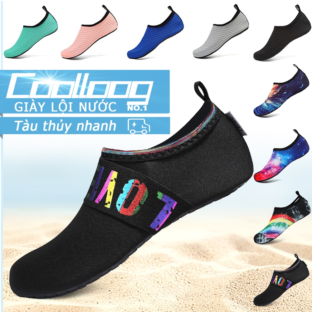 Giày leo núi trekking nam nữ giày đi biển Lội suối chèo thuyền cao cấp đế cao su thoát nước