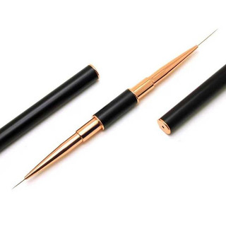 Cọ Nail Lông Chồn 2 Đầu | Dài 11mm & 20mm | Cán Đen Sang | Vẽ Nail Siêu Mướt | TheGioiNail666