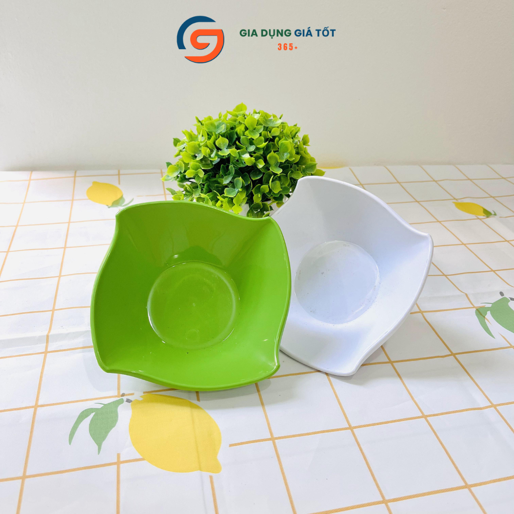 Combo 10 bát vuông ăn sữa chua mít, ăn chè, tào phớ - nhựa phíp Song Long